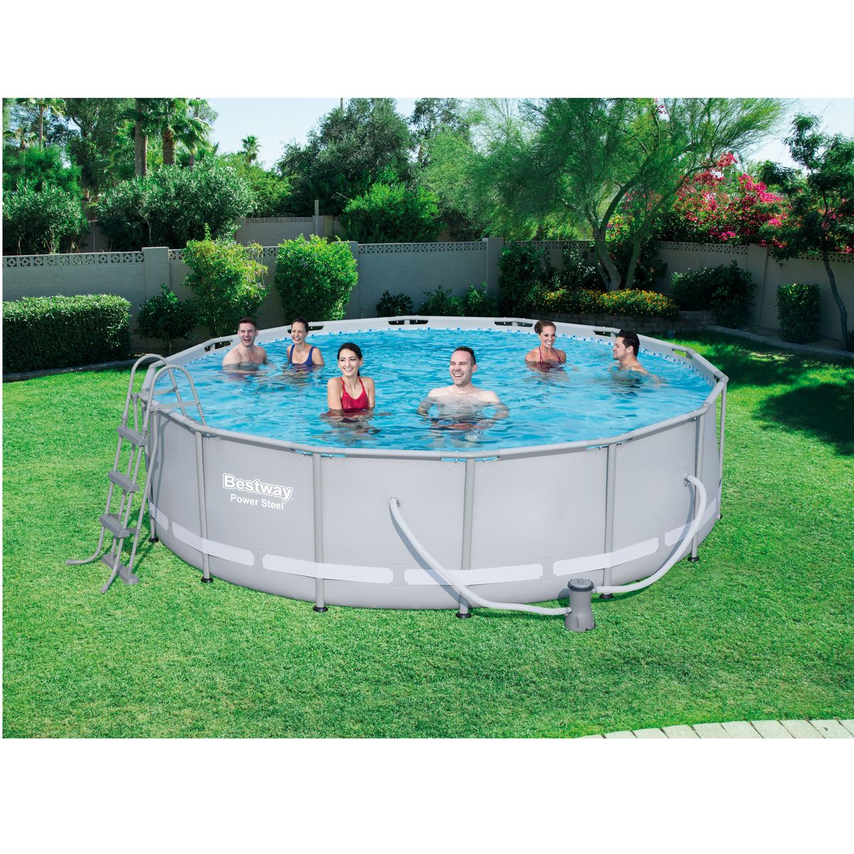 BESTWAY Piscine tubulaire ronde 4,27x1,07m steel frame