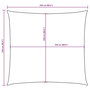 Voir la diapositive 6 : VIDAXL Voile de parasol Tissu Oxford carre 2,5x2,5 m Creme