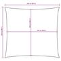 Voir la diapositive 6 : VIDAXL Voile de parasol Tissu Oxford carre 2,5x2,5 m Creme