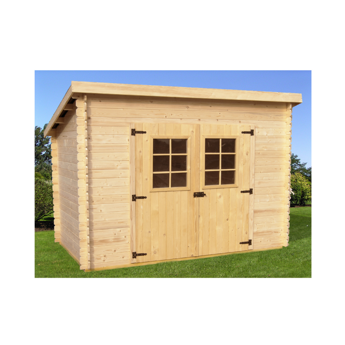 Hisense Abri madriers massifs 4.59 m² bois naturel - ch3019.02n