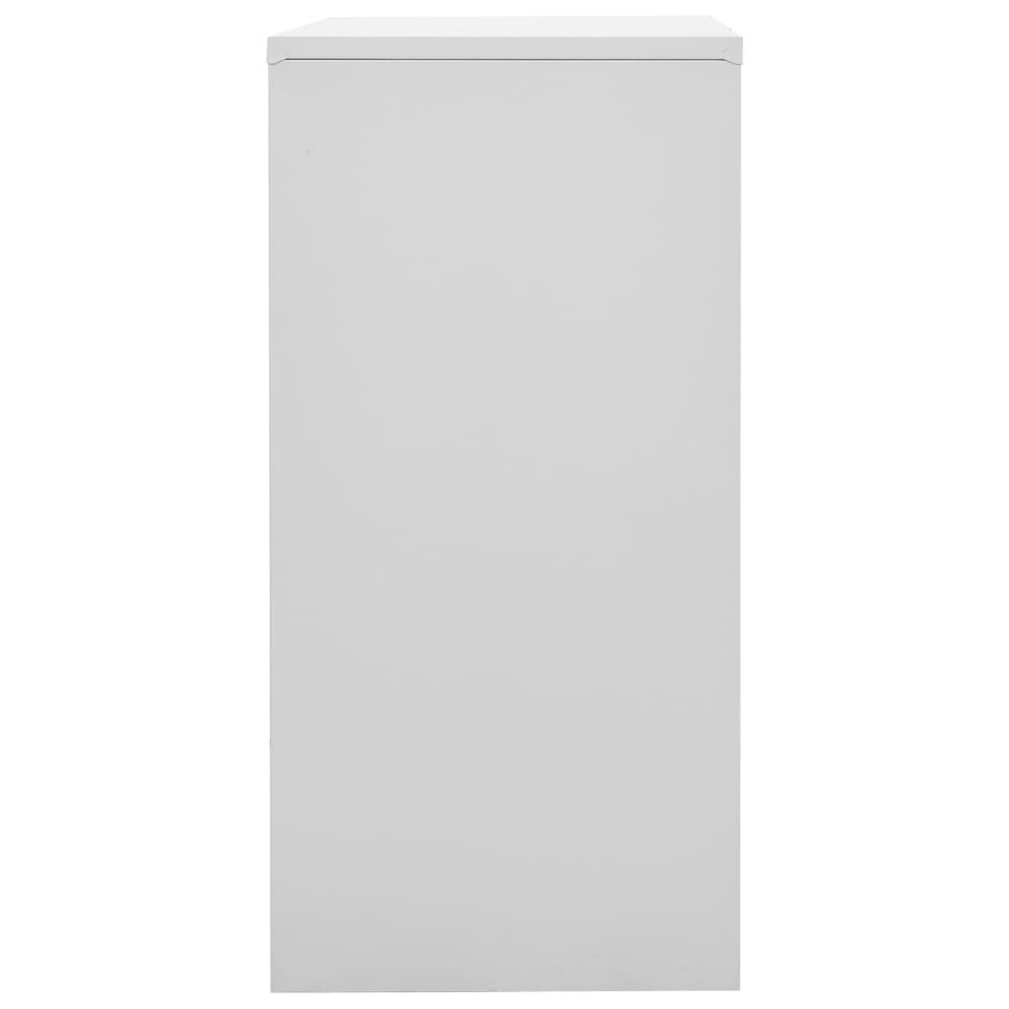 Voir la diapositive 3 : VIDAXL Armoire a casiers Gris clair et rouge 90x45x92,5 cm Acier