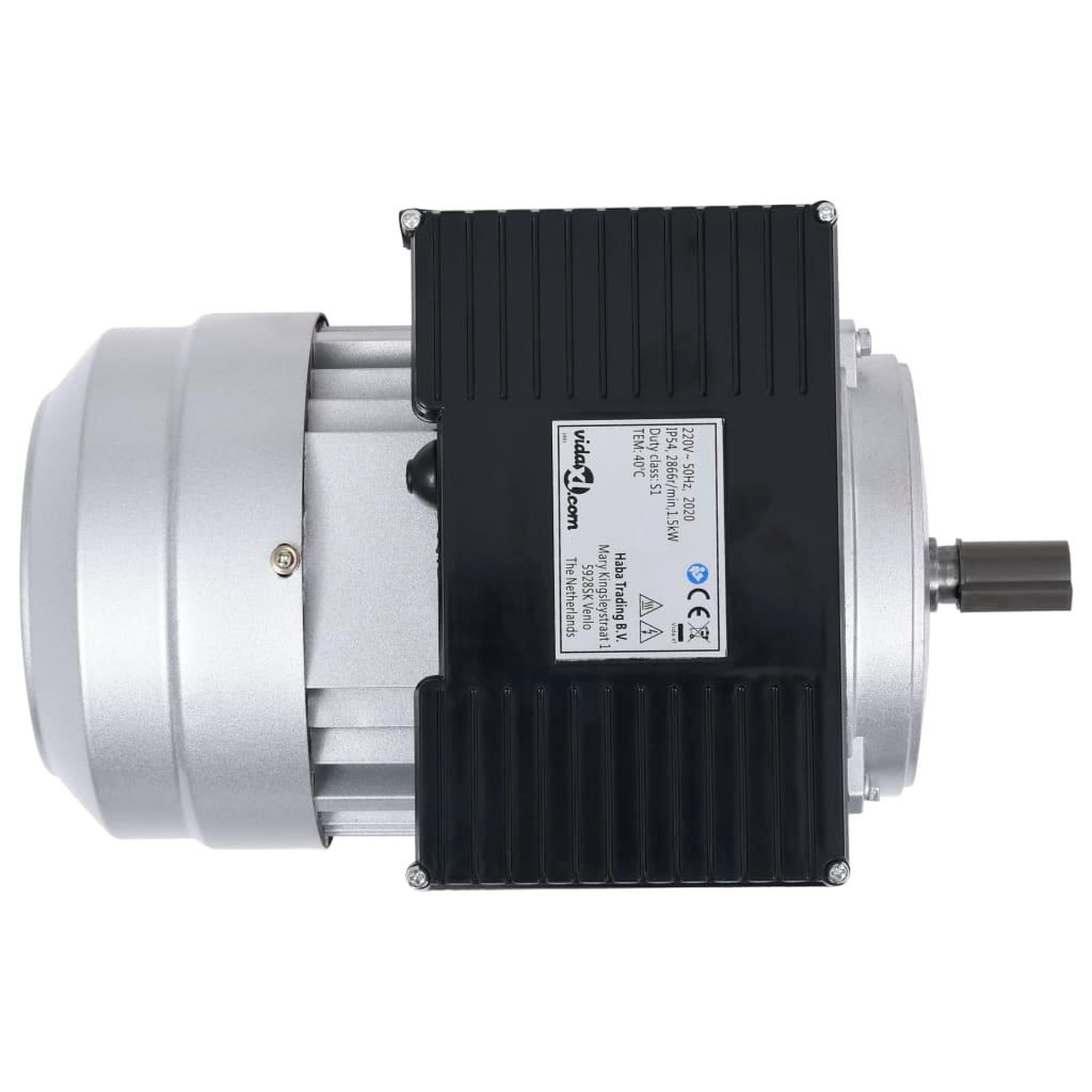 Voir la diapositive 3 : VIDAXL Moteur monophase Aluminium 1,5kW/2 CH 2 poles 2800 tr/min