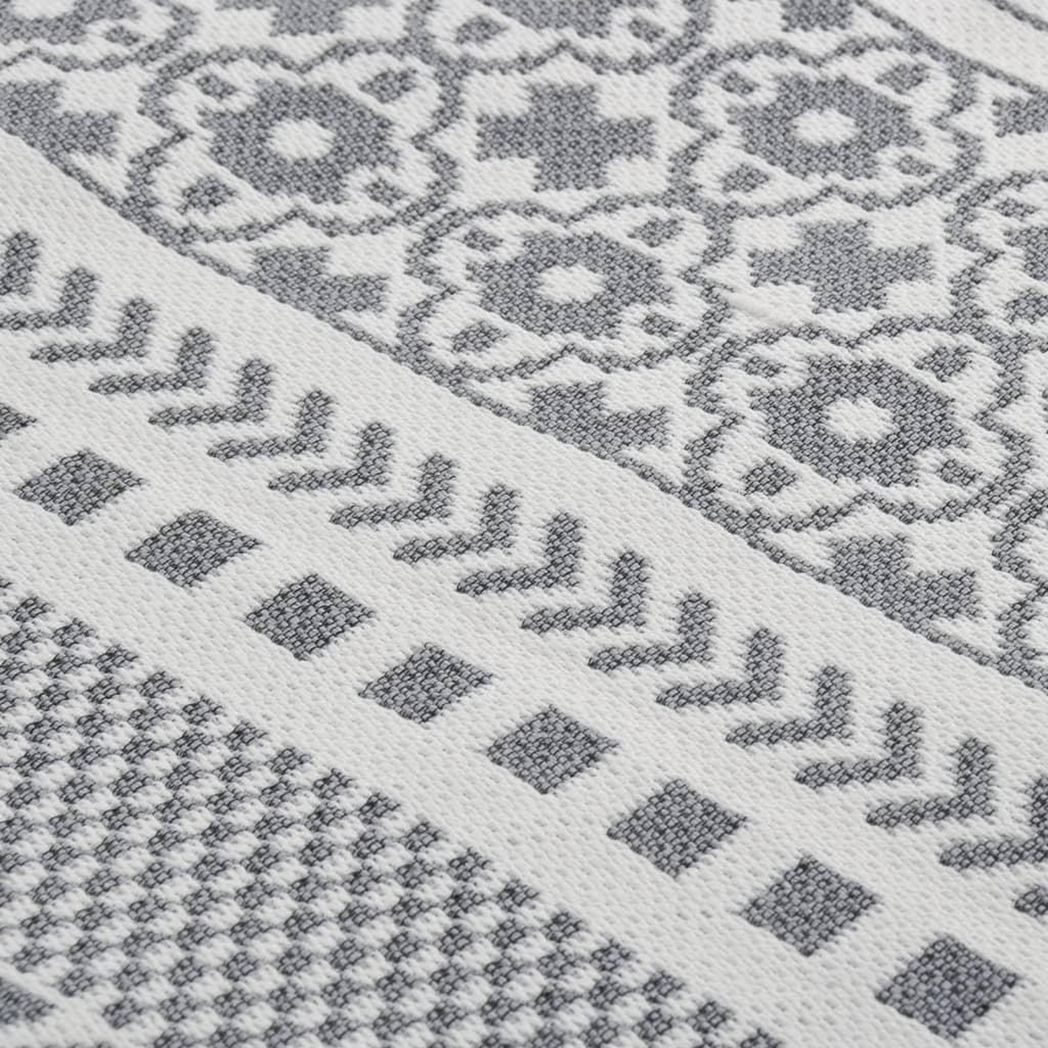 Voir la diapositive 4 : VIDAXL Tapis Gris et blanc 160x230 cm Coton