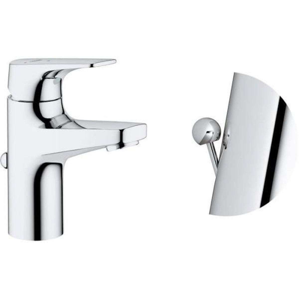 Grohe GROHE Mitigeur monocommande Lavabo Taille S Start Flow Chromé 23769000