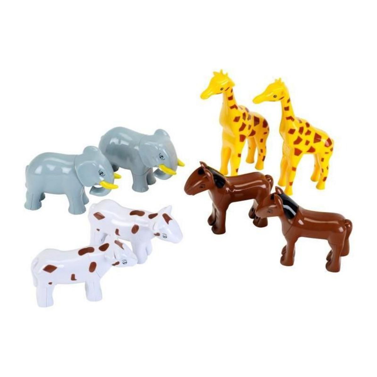Klein Animaux magnétiques - KLEIN - 0066 - 8 grands animaux Funny Puzzle, boîte fermée - 32 pieces - Des 12 mois