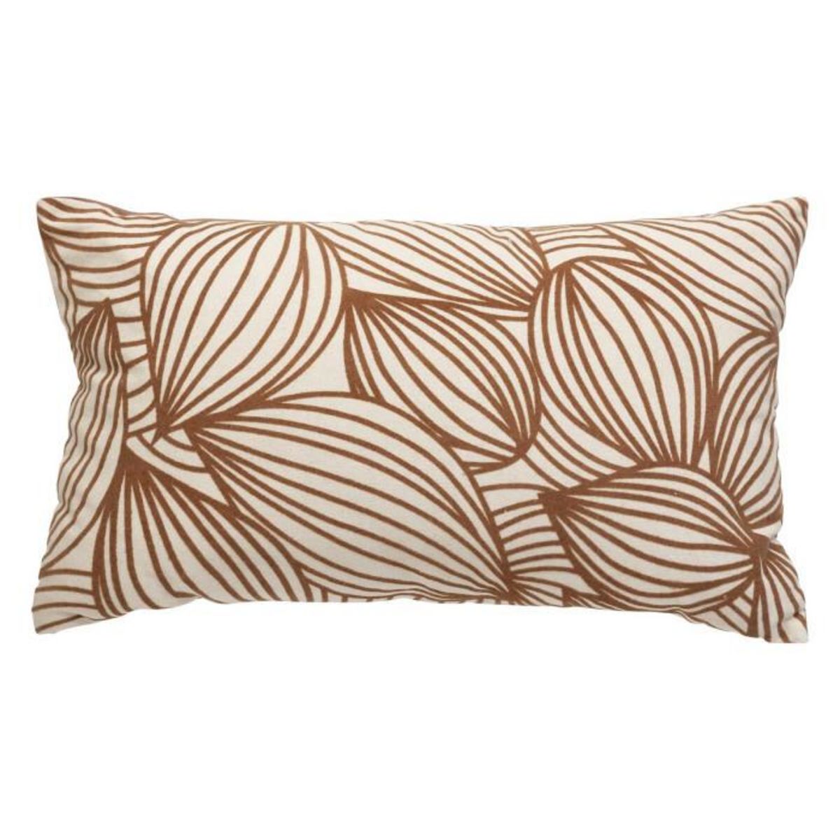 ATMOSPHERA Coussin Déco Floqué  Automne  30x50cm Rouille