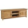 Voir la diapositive 1 : VIDAXL Meuble TV teck massif 120x30x40 cm
