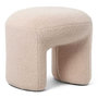 Voir la diapositive 1 : Paris Prix Pouf Tissu Bouclette  Aria  46cm Beige