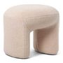 Voir la diapositive 1 : Paris Prix Pouf Tissu Bouclette  Aria  46cm Beige