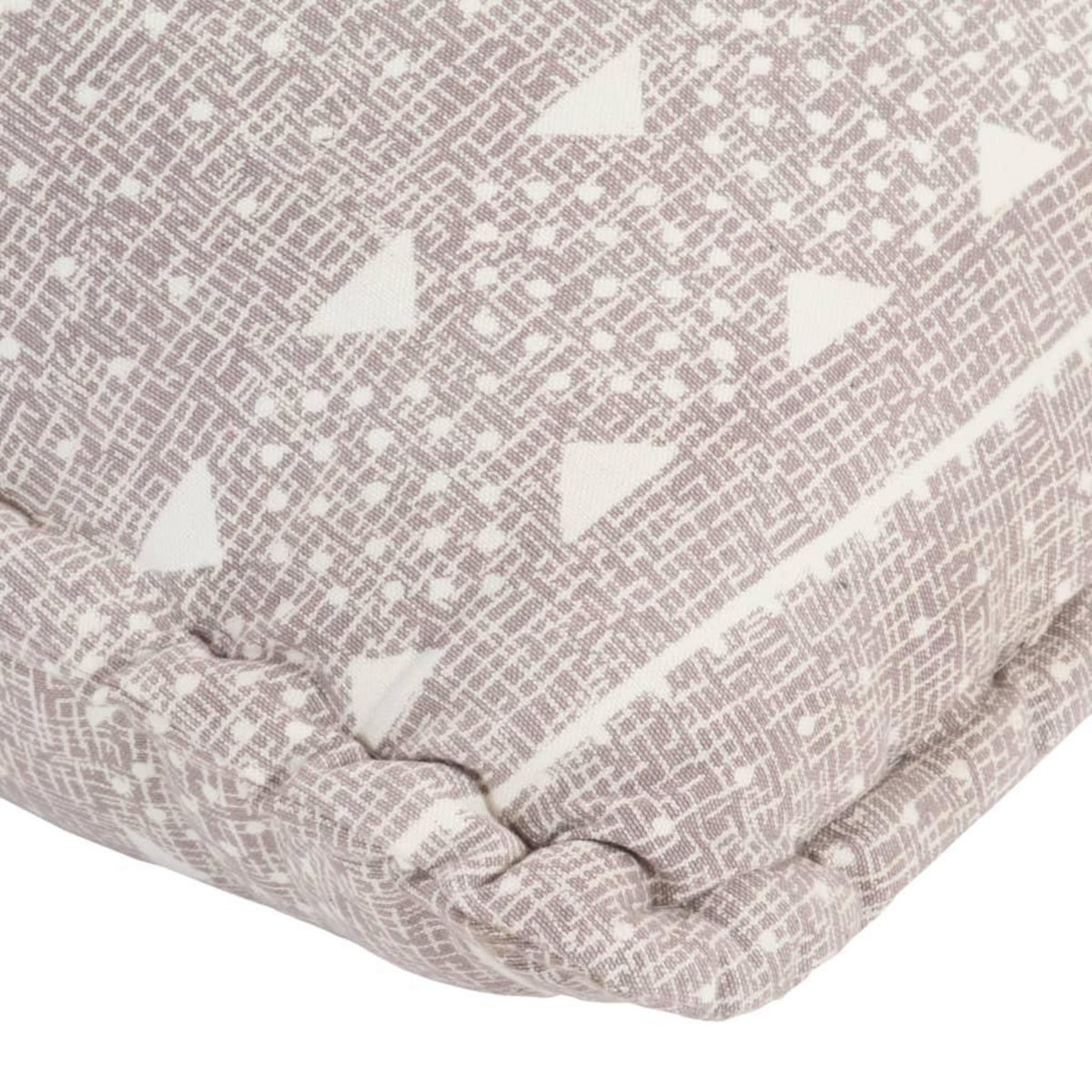 VIDAXL Canape pouf Marron clair Tissu Patchwork