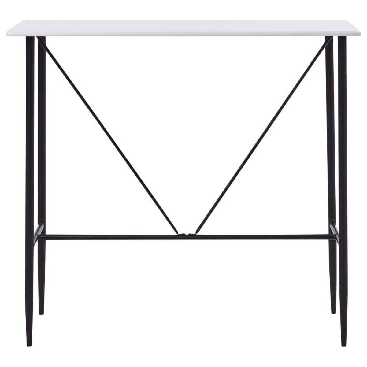 VIDAXL Ensemble de bar 5 pcs Tissu Noir