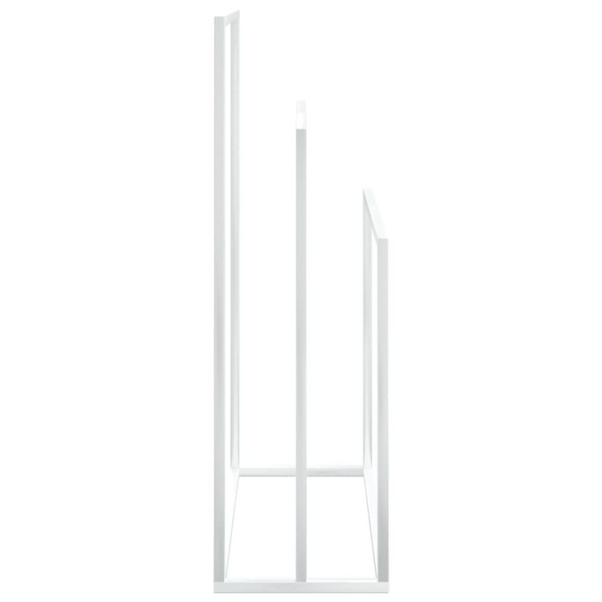 VIDAXL Porte-serviettes sur pied Blanc 48x24x79 cm Fer