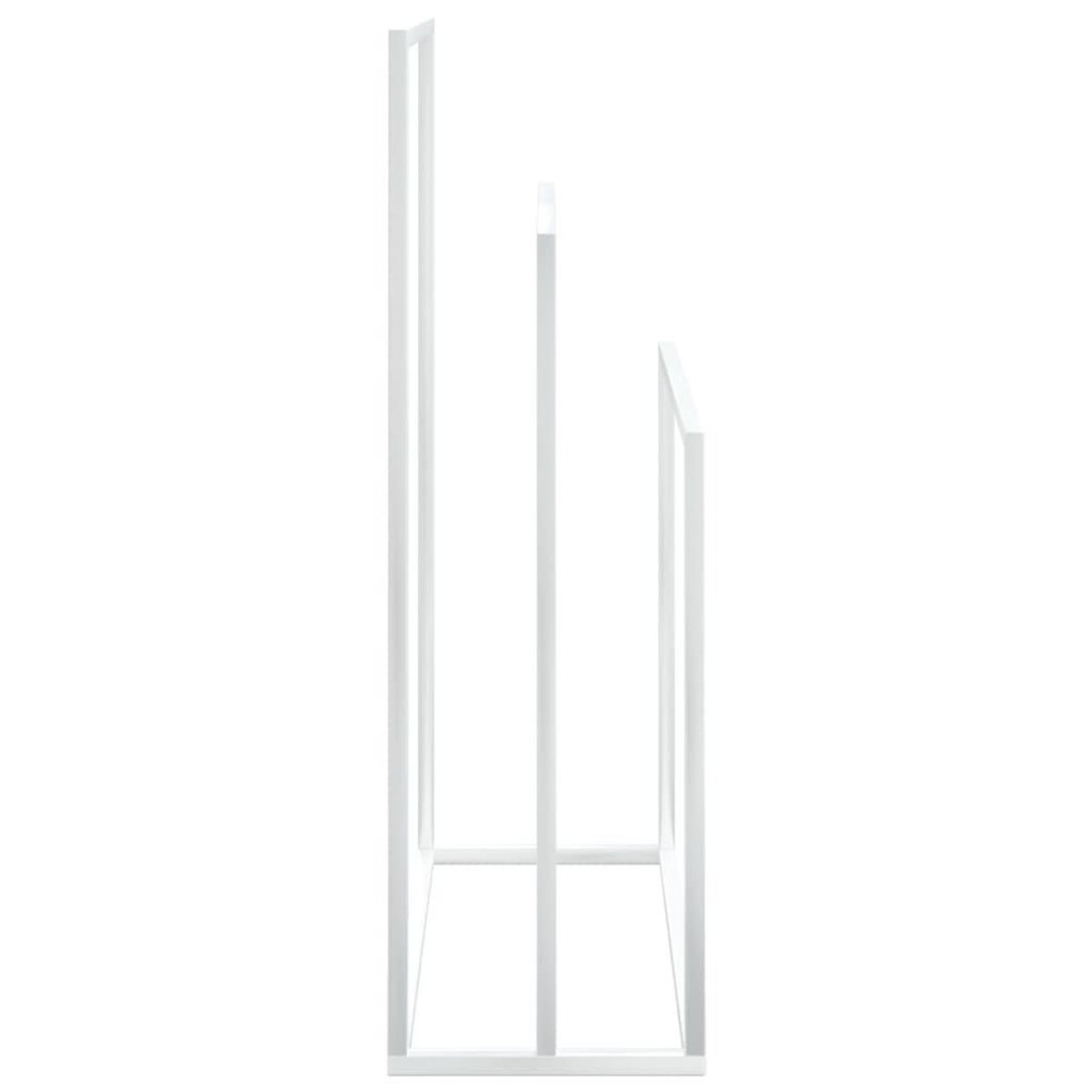 VIDAXL Porte-serviettes sur pied Blanc 48x24x79 cm Fer