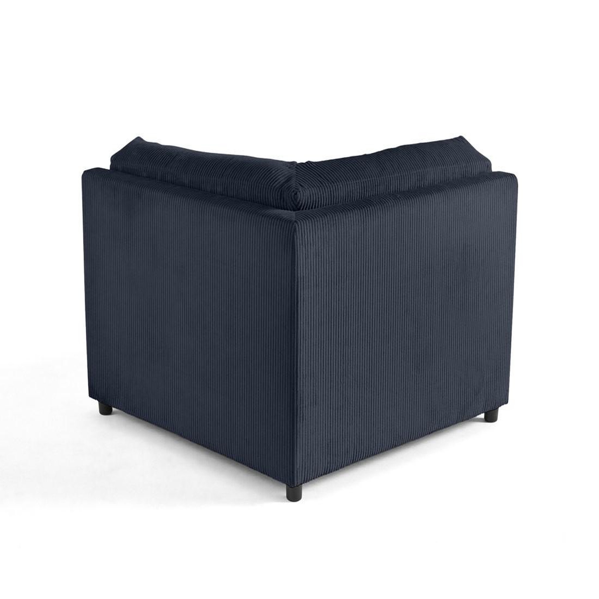 Voir la diapositive 4 : BEST MOBILIER Garance - module d'assise d'angle réversible - en velours côtelé