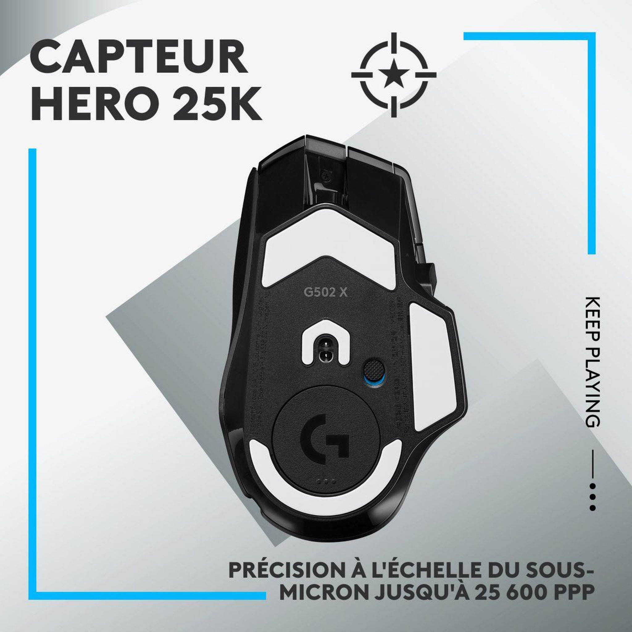 Voir la diapositive 5 : Logitech Souris gamer sans fil g502 x lightspeed noir