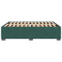 Voir la diapositive 5 : VIDAXL Cadre de lit sans matelas vert fonce 140x190 cm velours
