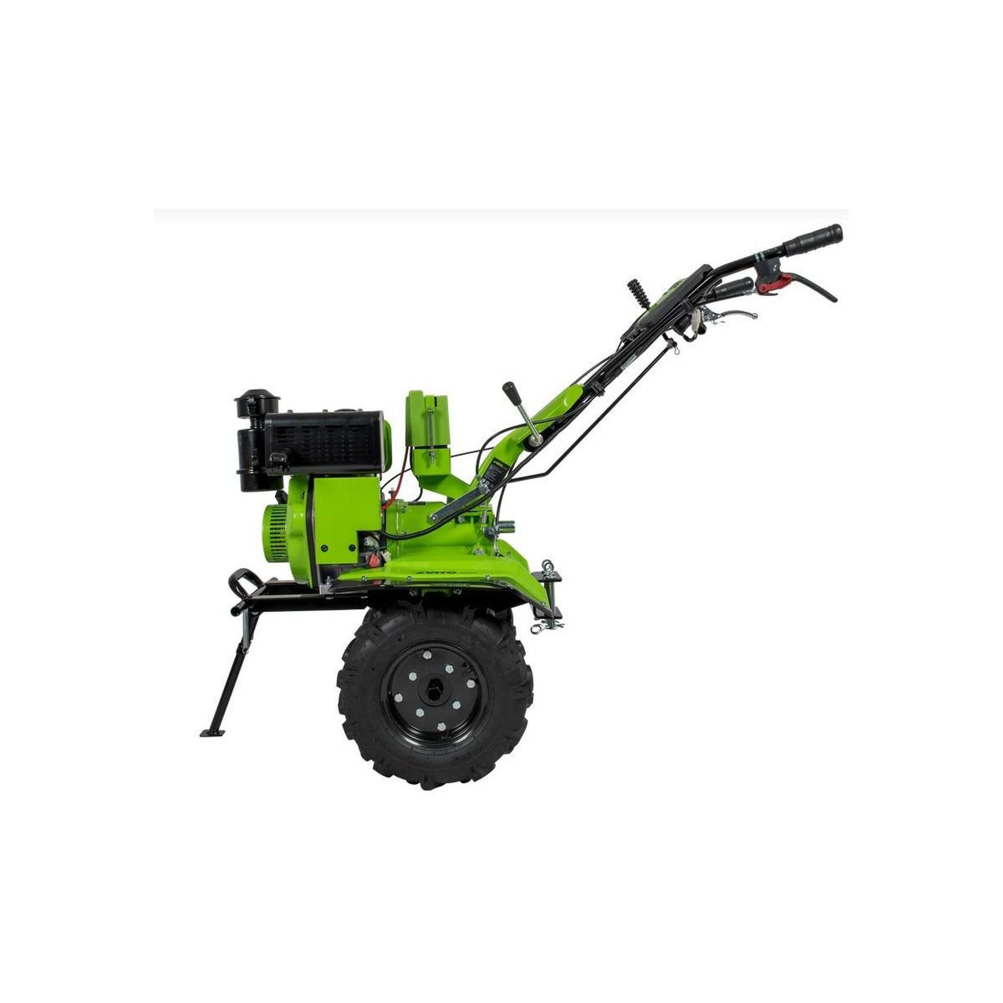 Voir la diapositive 5 : VITO Motoculteur diesel moteur 7 cv 246 cm3 motobineuse avec fraises et butteur démarrage électrique vito