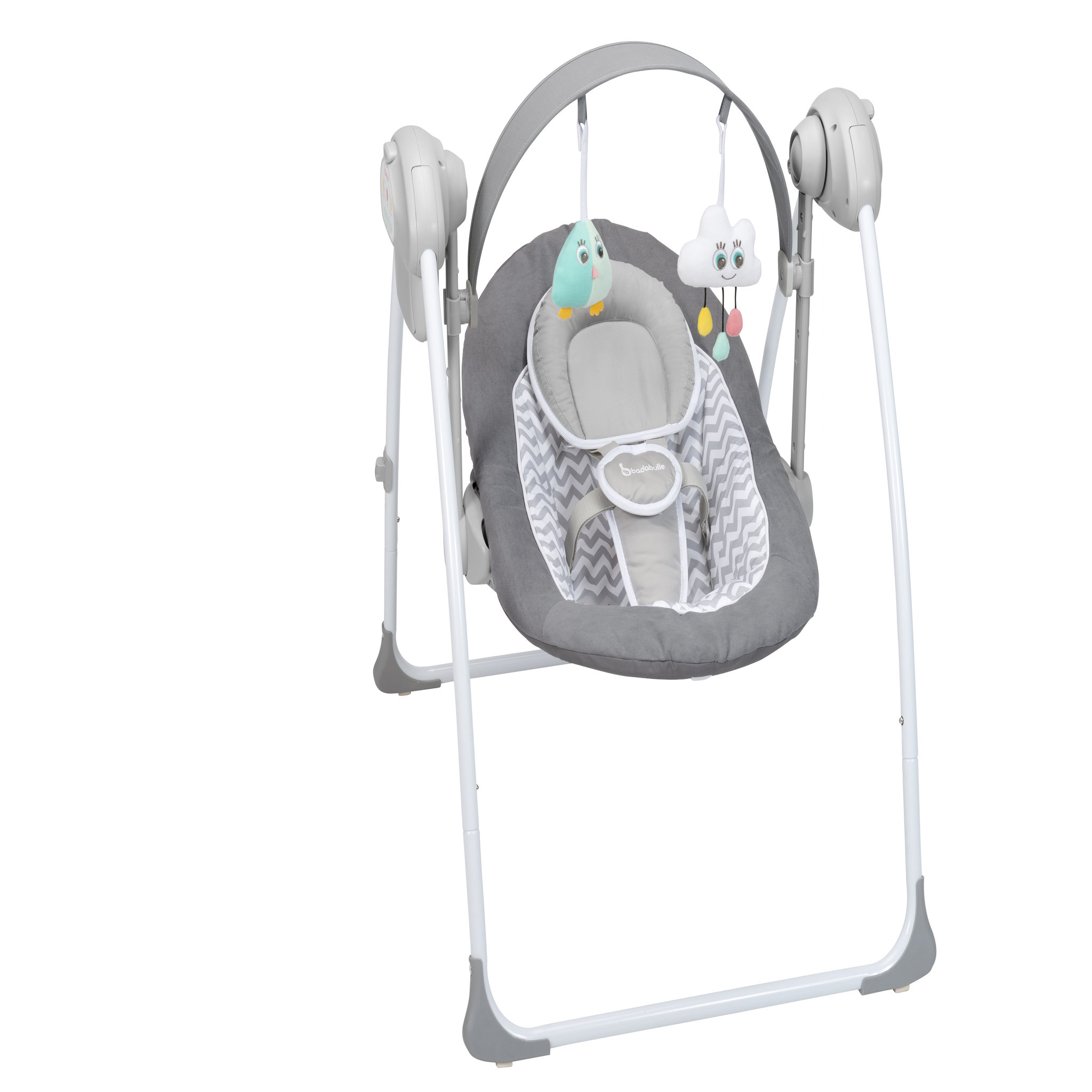 Voir la diapositive 1 : BADABULLE Transat balancelle Confort gris