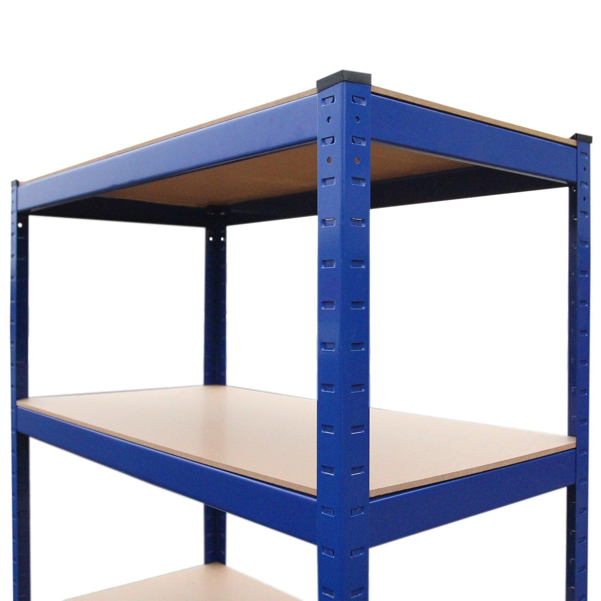 Voir la diapositive 3 : MONSTER RACKING 3 rayonnages t-rax en acier bleu 90cm x 45cm x 180cm