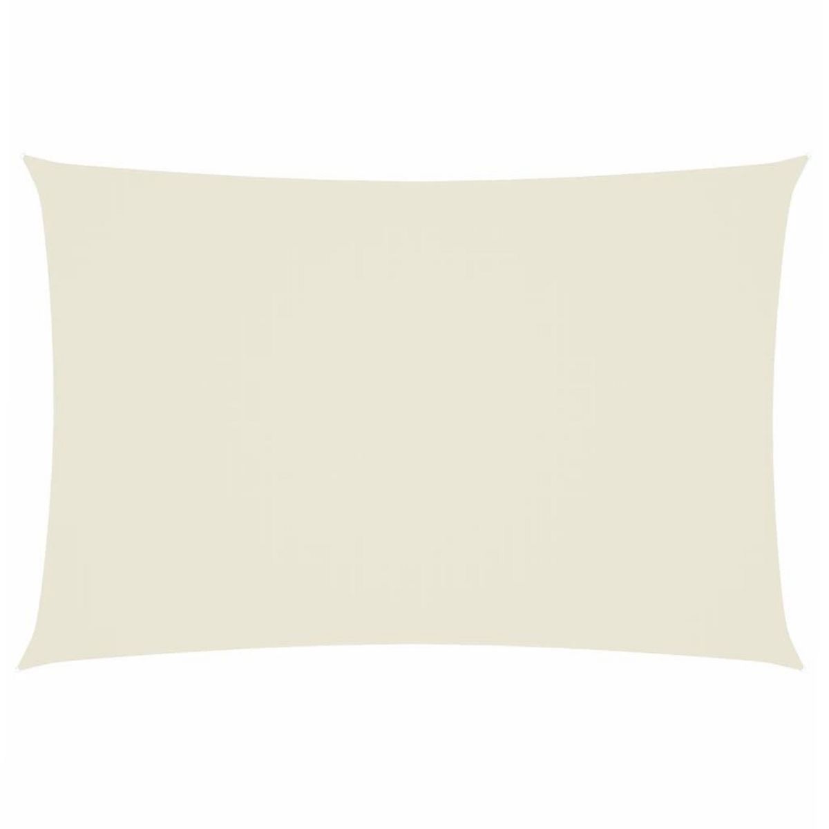 VIDAXL Voile de parasol tissu oxford rectangulaire 2x4 m creme