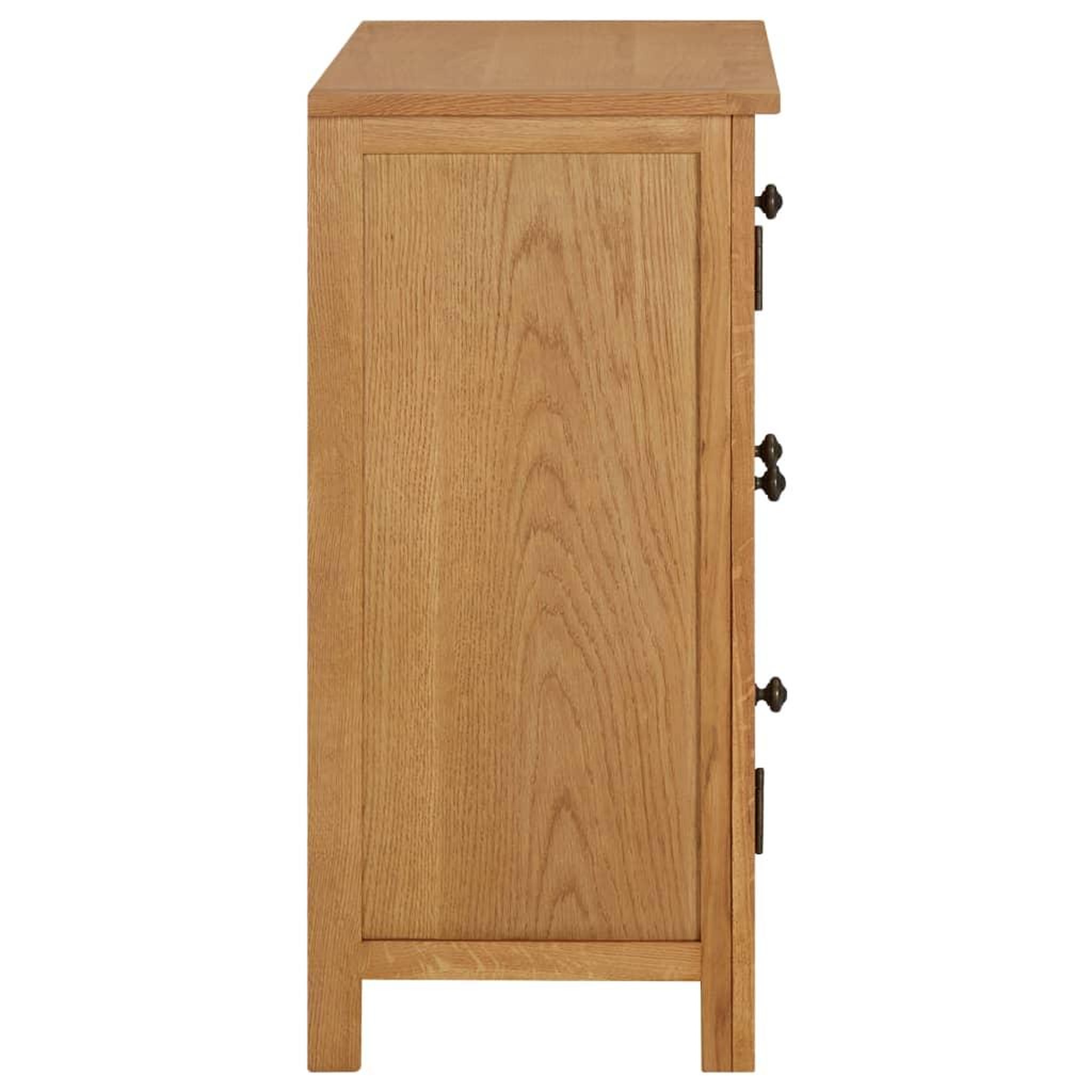 Voir la diapositive 4 : VIDAXL Placard 70x35x75 cm Bois de chene massif