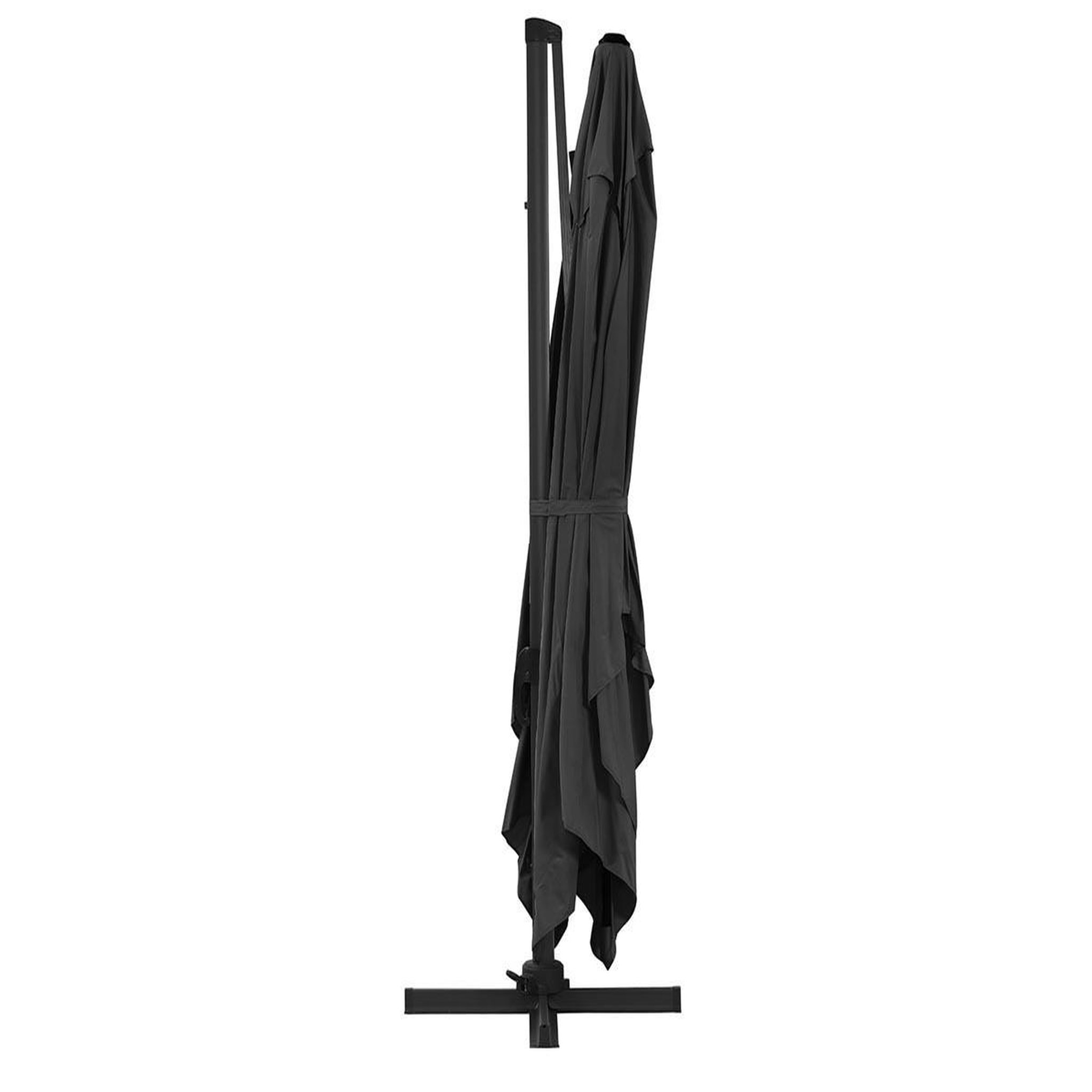 Voir la diapositive 3 : Habitat et Jardin Parasol de jardin déporté en aluminium  Sun 4  - 3 x 4 m - Noir