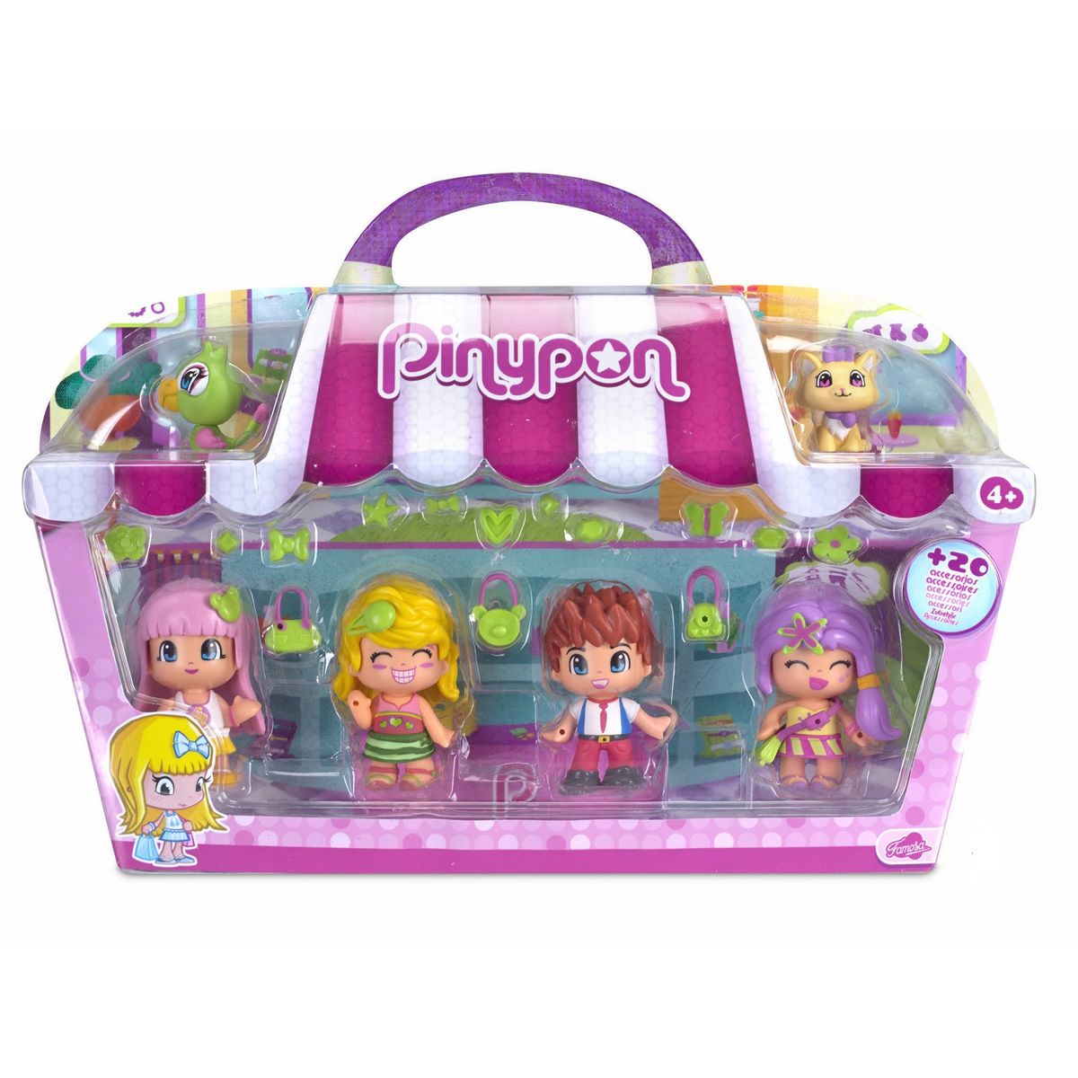 FAMOSA Coffret de 4 figurines City - Pinypon 