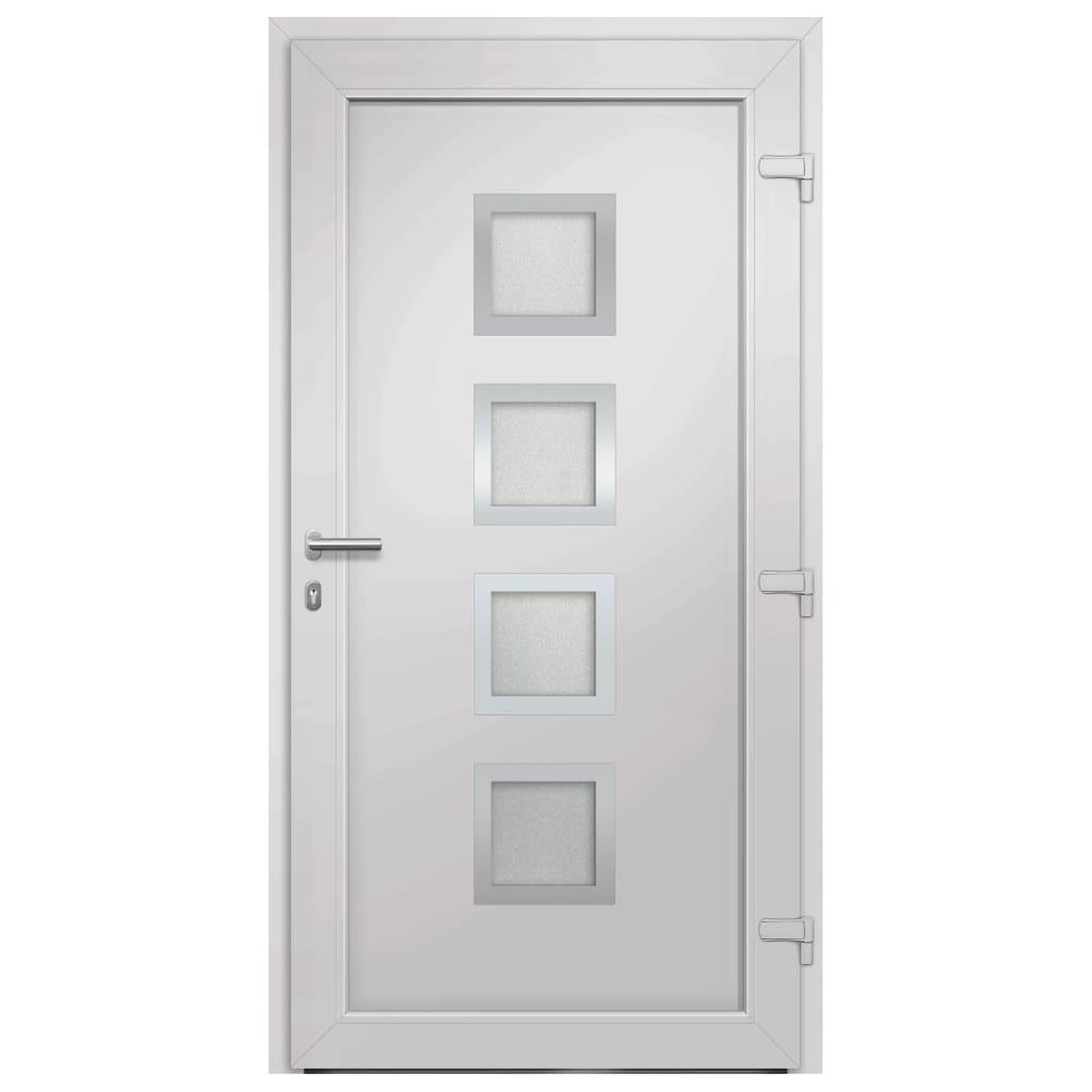 Voir la diapositive 5 : VIDAXL Porte d'entree Blanc 98x200 cm