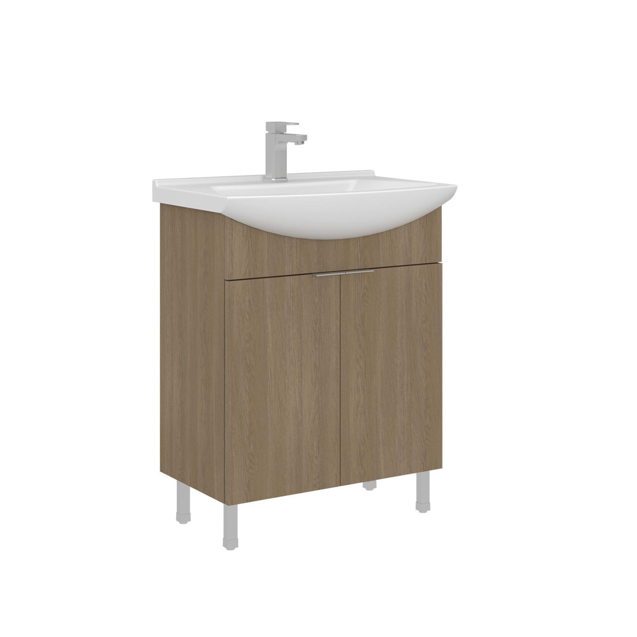 Habitat et Jardin Meuble vasque  purus 65  - 65 x 50 x 83 cm - sonomo oak