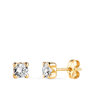 Voir la diapositive 1 : L'ATELIER D'AZUR Boucles d'Oreilles Or 18 Carats 750/000 Jaune Zirconium