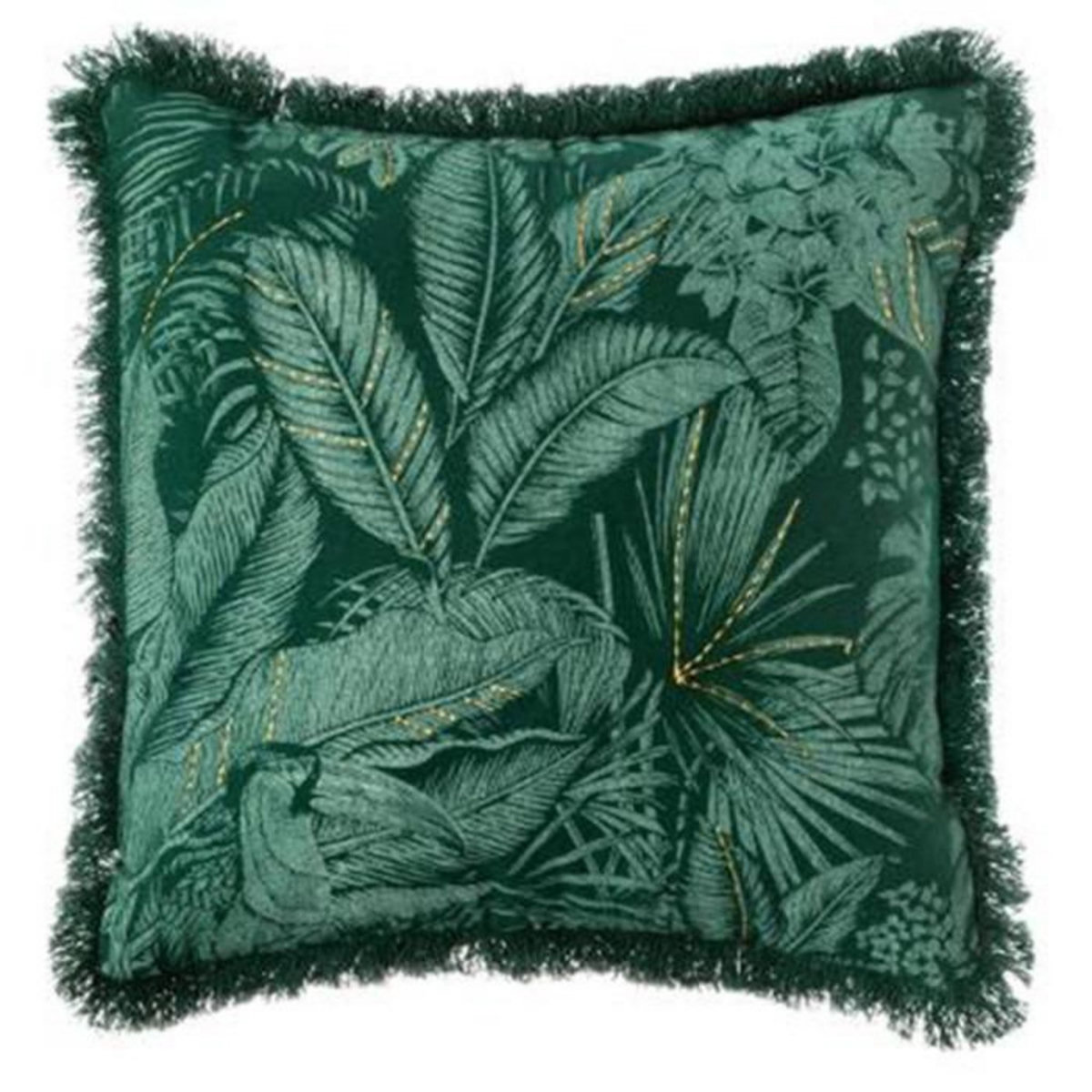 ATMOSPHERA Housse de Coussin Imprimé  Jungle  40x40cm Vert