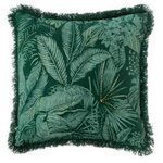 ATMOSPHERA Housse de Coussin Imprimé  Jungle  40x40cm Vert