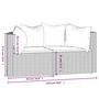 Voir la diapositive 6 : VIDAXL Canapes d'angle de jardin et coussins 2 pcs gris resine tressee