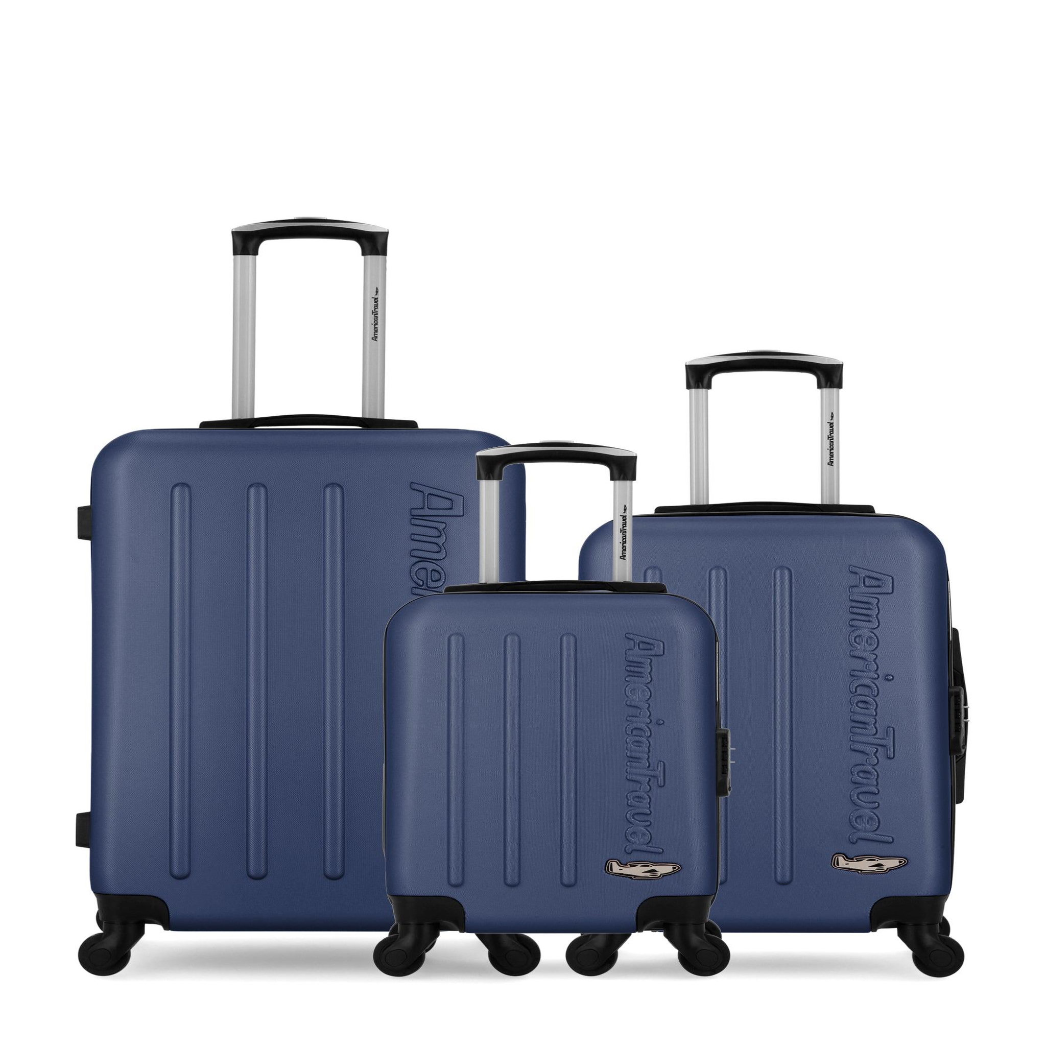 AMERICAN TRAVEL American travel - lot de 3 - valise weekend, valise cabine et valise cabine xxs bronx