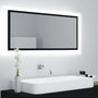 Voir la diapositive 1 : VIDAXL Miroir a LED de salle de bain Noir 100x8,5x37 cm Acrylique