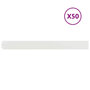Voir la diapositive 2 : VIDAXL Bordures de pelouse 50 pcs blanc 10x103 cm acier lamine a froid