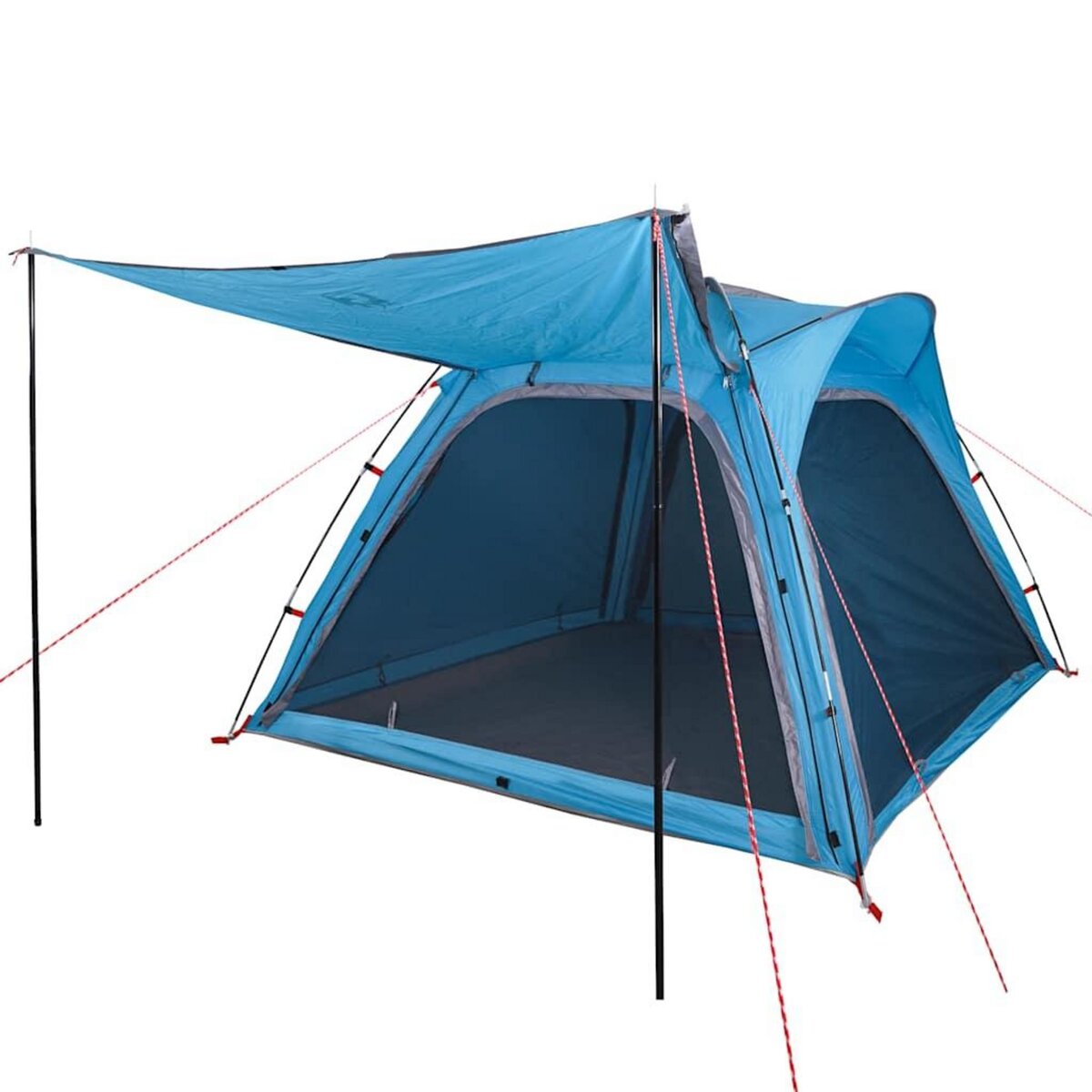 VIDAXL Tente de camping 4 personnes bleu liberation rapide impermeable