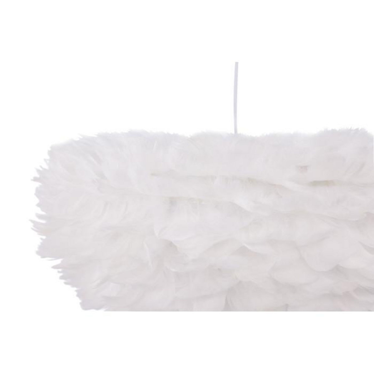 Paris Prix Lampe Suspension en plume  Nicola  75cm Blanc