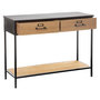 Voir la diapositive 2 : ATMOSPHERA Console 2 Tiroirs Design  Baris  112cm Noir