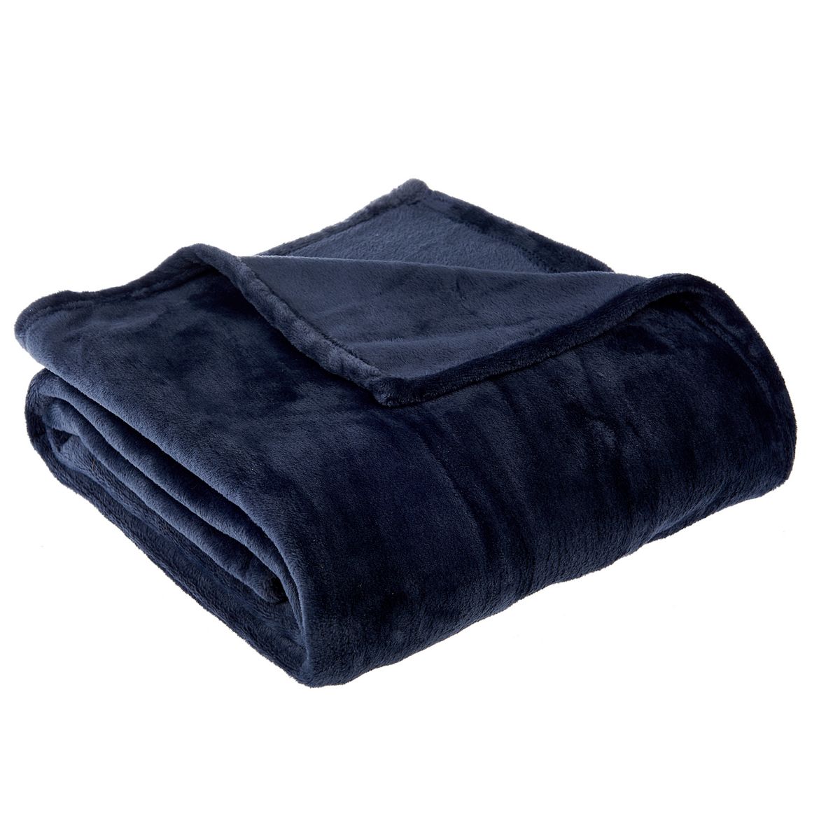 ACTUEL Plaid, couvre-lit, jeté de canapé uni très moelleux velvet 260 g/m²
