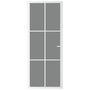 Voir la diapositive 3 : VIDAXL Porte interieure 83x201,5 cm Blanc Verre ESG et aluminium