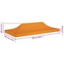 Voir la diapositive 6 : VIDAXL Toit de tente de reception 6x3 m Orange 270 g/m^2