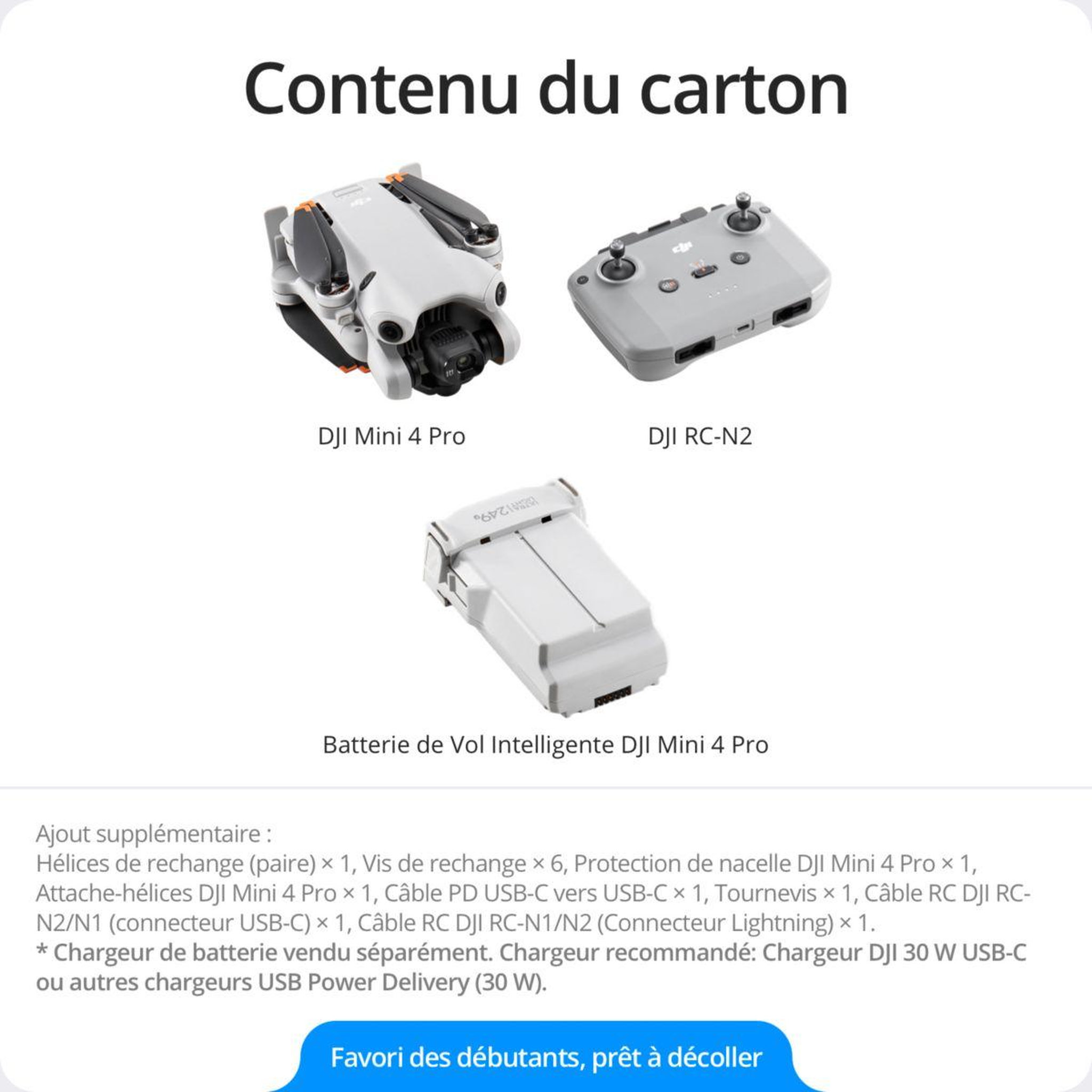Voir la diapositive 4 : DJI Drone Mini 4 Pro