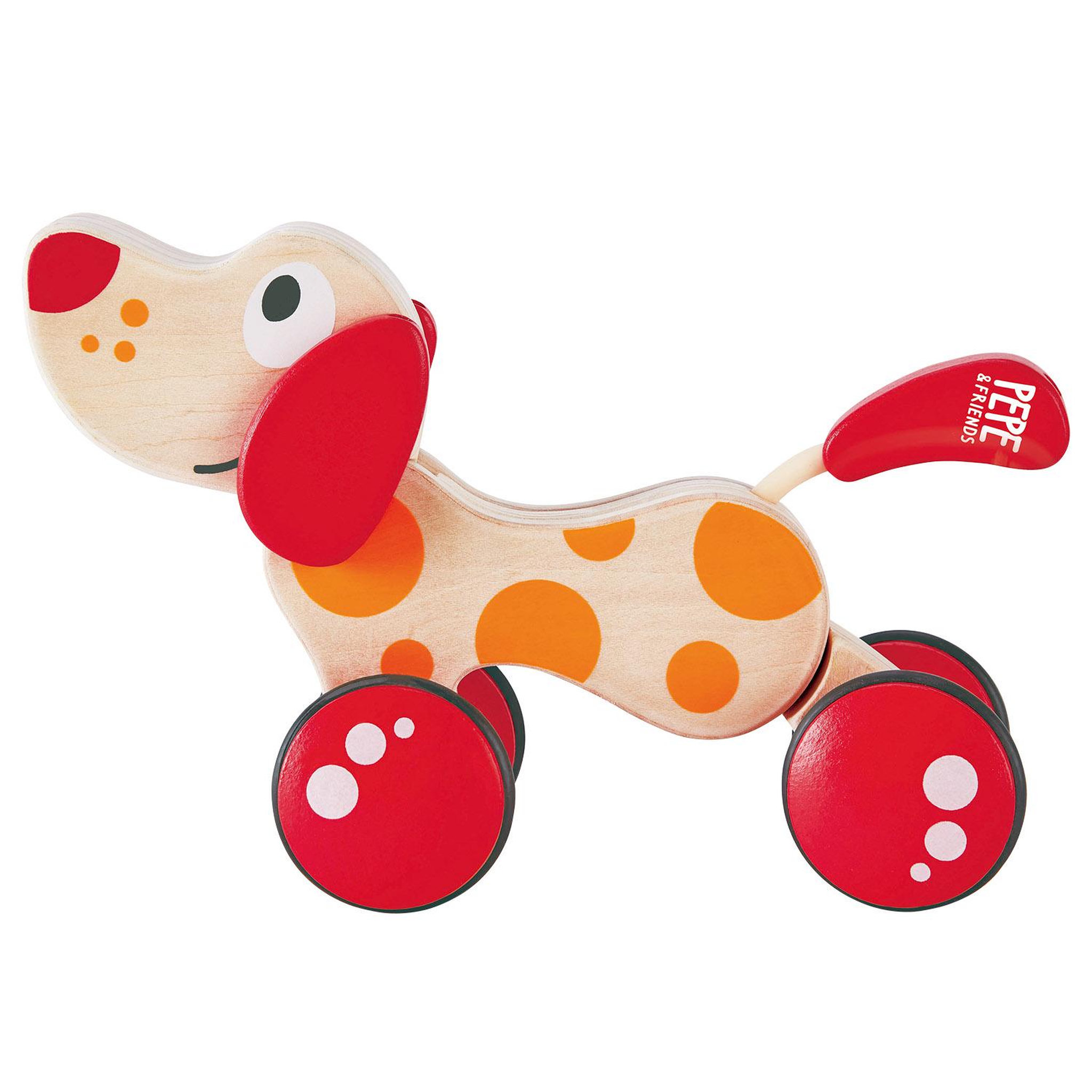 Voir la diapositive 2 : Hape Puppy le chiot en bois a promener