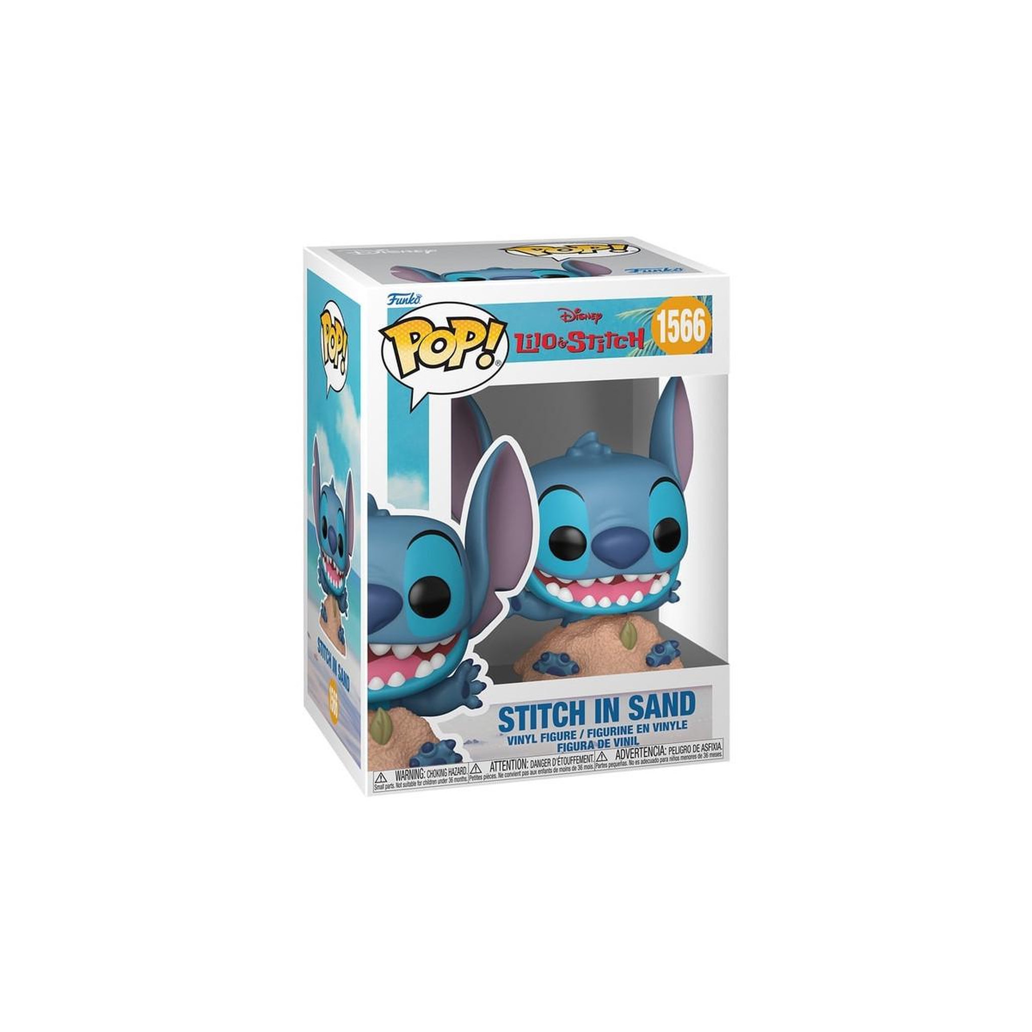 Voir la diapositive 2 : Funko Figurine Funko Pop Disney Lilo and Stitch Stitch in sand