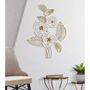 Voir la diapositive 5 : Paris Prix Décoration Murale en Métal  Whity  73cm Blanc & Or