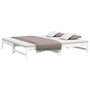 Voir la diapositive 3 : VIDAXL Lit coulissant sans matelas blanc 2x(80x200)cm