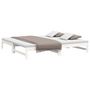 Voir la diapositive 3 : VIDAXL Lit coulissant sans matelas blanc 2x(80x200)cm