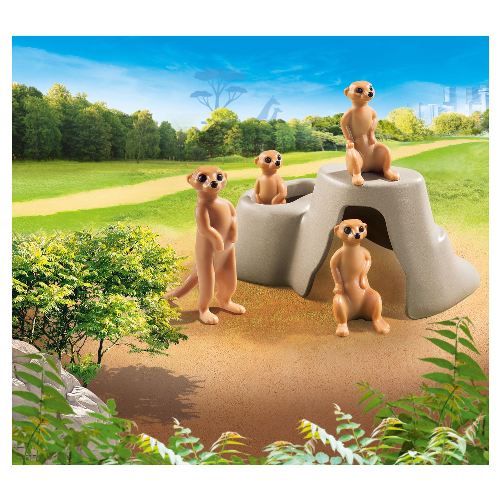 Voir la diapositive 2 : PLAYMOBIL 70349 - Family Fun - Suricates avec rocher