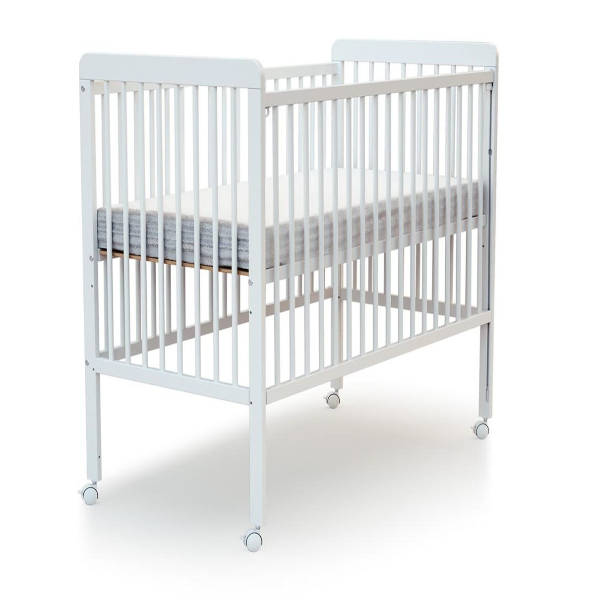 WEBABY Lit bébé coulissant en bois ESSENTIEL 60 x 120 cm